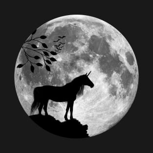 Unicorn and Full Moon T-Shirt