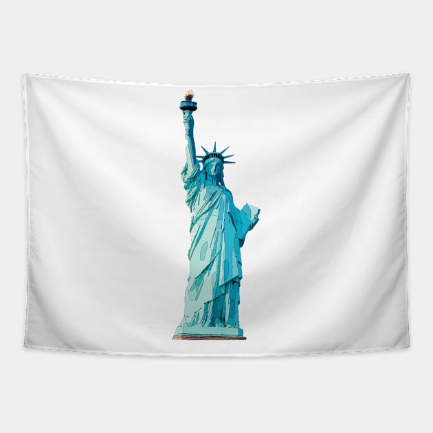 Lady liberty Tapestry by Birdbox