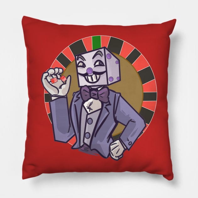 king dice Pillow by inkpocket