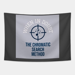 Chromatic Search Method Funny Musician Design Tapestry