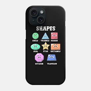 Shapes Pre-K Kindergarten Teacher Back to School Phone Case