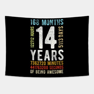 14Th Birthday 14 Years Old 168 Months Tapestry