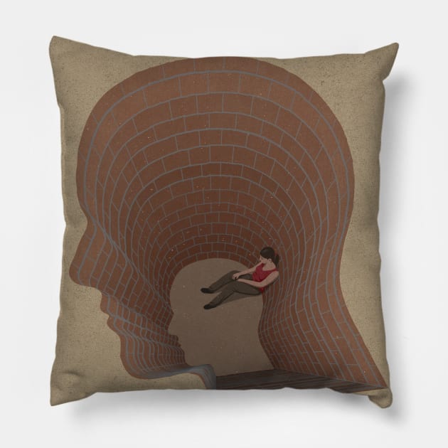 Mind Pit Pillow by John Holcroft