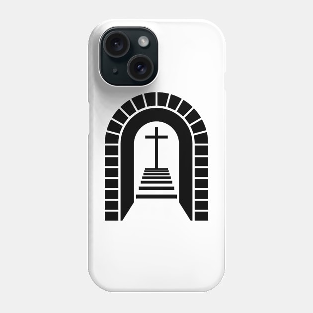 Stairs leading to the cross of Christ. Phone Case by Reformer