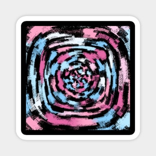 Tunnel Swirl Pastel Arrow Pattern Magnet