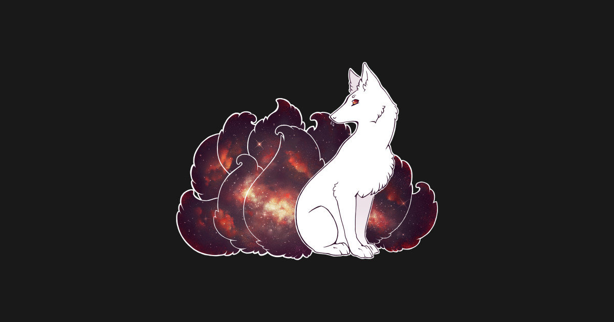 Nine Tails of Space Clouds Galaxy Kitsune Galaxy Kitsune