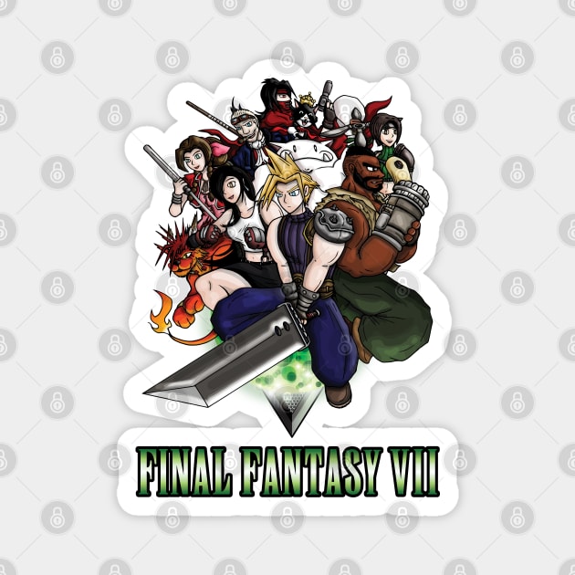 Final Fantasy VII Heroes Magnet by WarioPunk