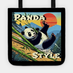 Funny panda style Tote
