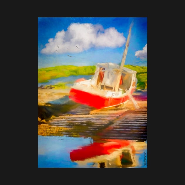 Red Fishing Boat by kenmo