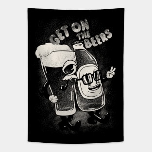 Beer | Get on the Beers (for black) Tapestry