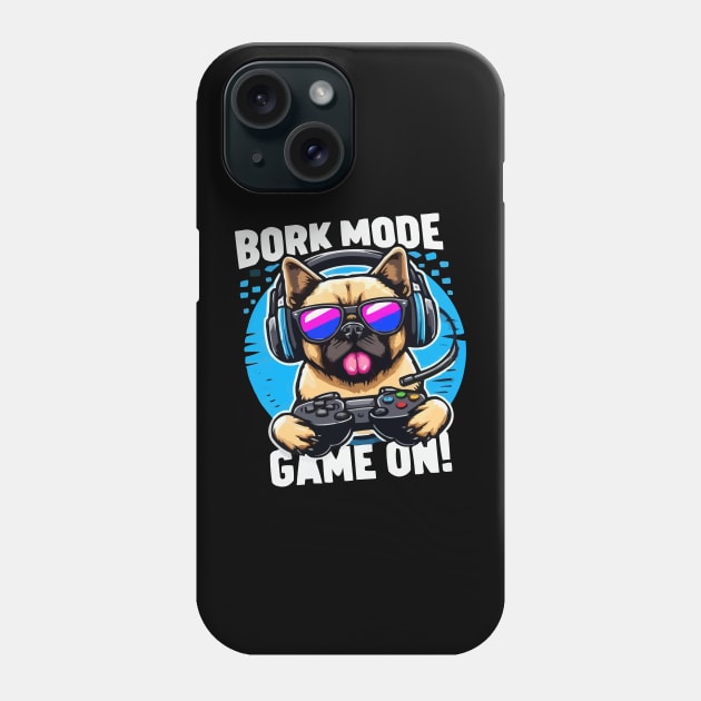 Funny dog mens video game t-shirts funny gamer tees Phone Case by ARTA-ARTS-DESIGNS