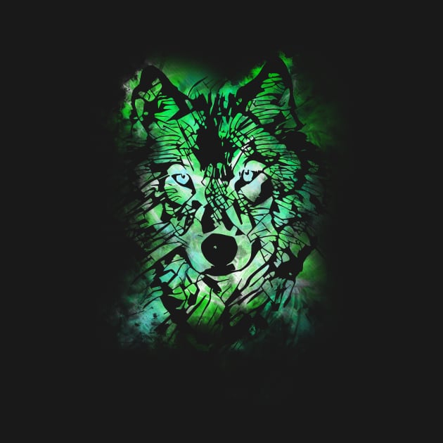 Wolf - Green by valsymot