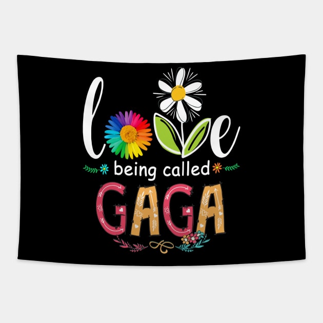 I Love being called Gaga Sunflower Tapestry by peskybeater