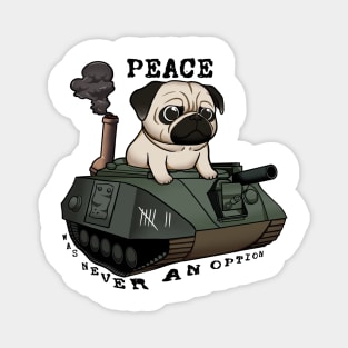 Pug in the Battle Zone: The War Tank-Pug Rises! Magnet
