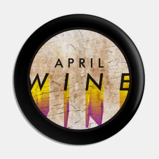 April Wine - VINTAGE YELLOW CIRCLE Pin