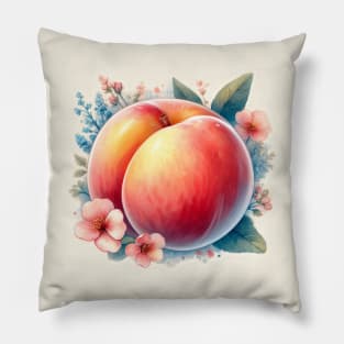 Peach Blossom Symphony Pillow