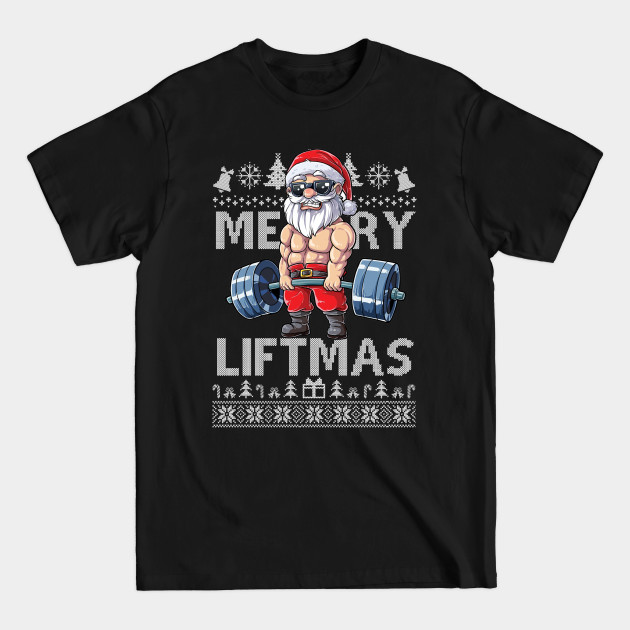 Discover Merry Liftmas Christmas Xmas Fitmas Fitness Santa Holiday Gift, funny Gym Xmas - Funny Christmas - T-Shirt