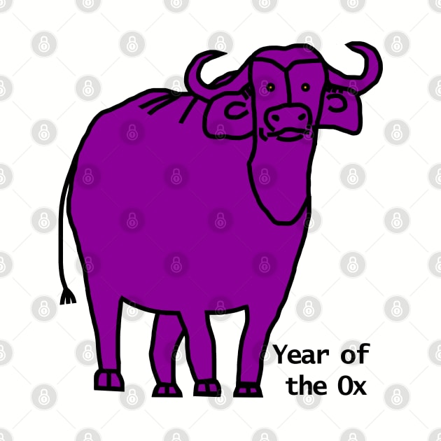 Year of the Ox Purple by ellenhenryart