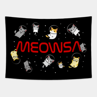 Funny Space Astronaut Cat Gifts Men Women Kids Cats Space Tapestry