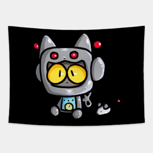 Beep Boop Robot Cat Tapestry