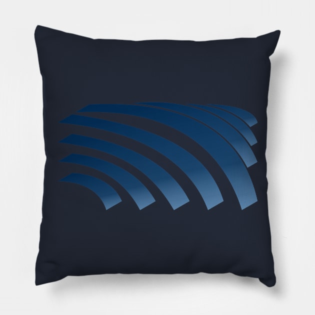 Perfect Wave Pillow by bulografik