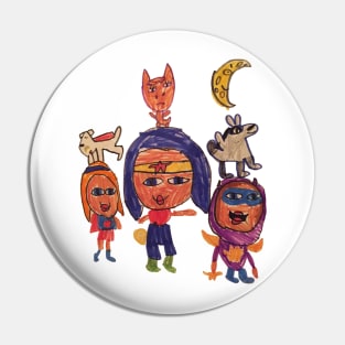 Super Women...And Their Pets Pin