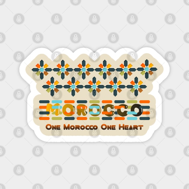 one Morocco One Heart Proud Morish Morocan Dna Magnet by Mirak-store 