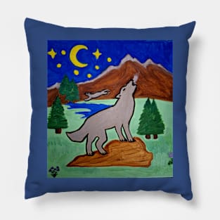 Wolf Friends Pillow