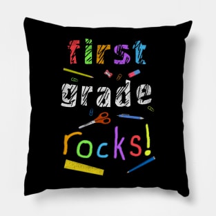 First Grade Rocks Pillow