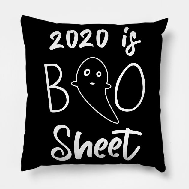 2020 is Boo Sheet funny Halloween Ghost Pillow by Foxxy Merch