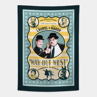 Laurel & Hardy - Way Out West Tapestry