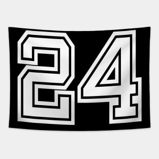 Numbers 24 for a sports team, group, or community Tapestry