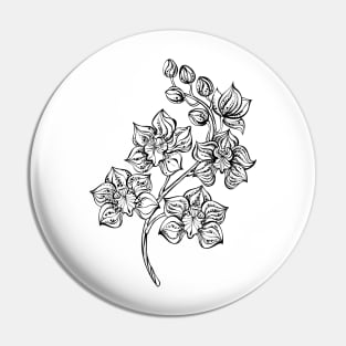 Contour Orchid Pin