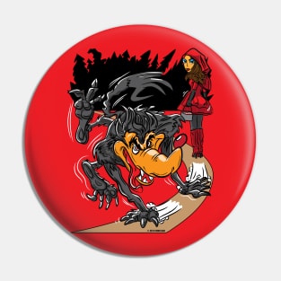 BIG BAD WOLF AND RED RIDING HOOD CARTOON Pin