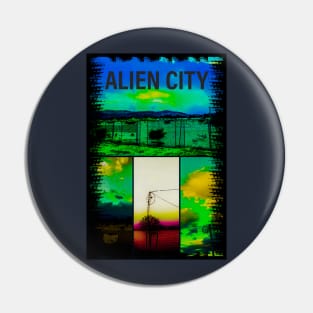 Alien City Desert View Pin