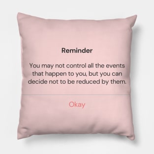 Reminder Pillow