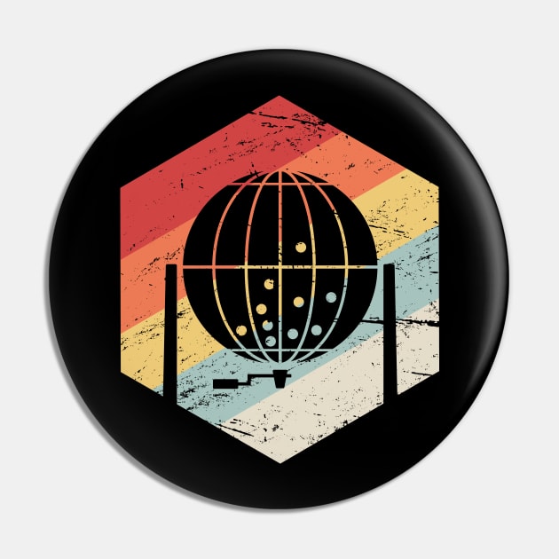 Retro Vintage Bingo Caller Icon Pin by Wizardmode