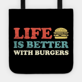 Retro Hamburger Happiness: Life Is Better With Burgers Tote