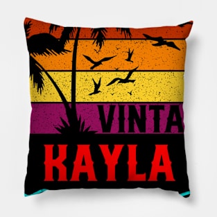 Vintage Kayla Limited Edition, Surname, Name, Second Name Pillow