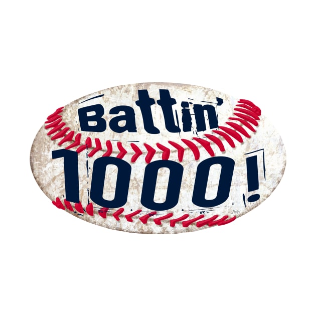 Batting 1000 Baseball Machine by MudgeSportswear