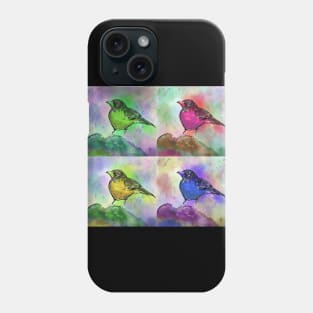 Cute Pop Art Painting of a Robin Phone Case