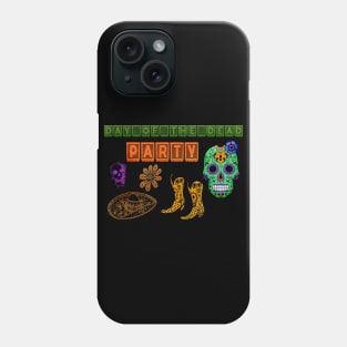 Halloween Day Of The Dead Party Phone Case