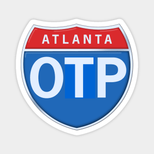 Atlanta Outside The Perimeter Road Sign Magnet