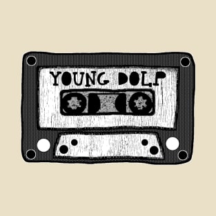 young dolph cassette black and white T-Shirt