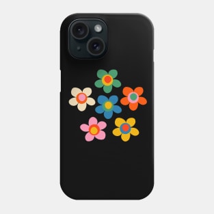 Whimsical Maisie Flowers Cute Simple Colorful Floral Phone Case