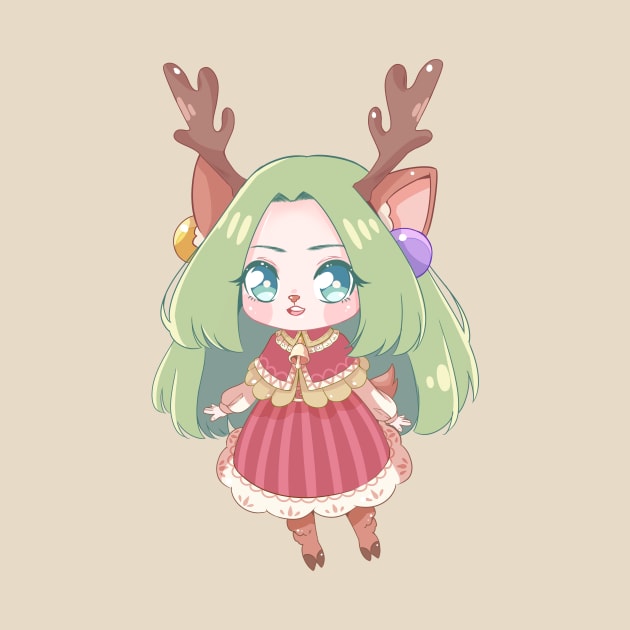 Kawaii deer girl by Kukupon