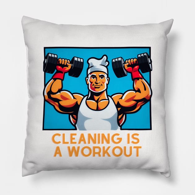 Clean Workout Pillow by Shawn's Domain