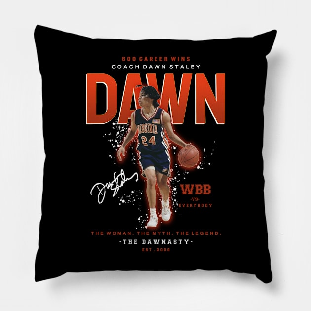 Dawn staley basketball legend Pillow by NikkiHaley