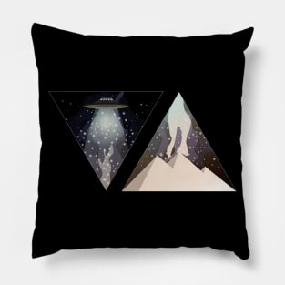 Ufo Pyramids of Time v2 Pillow