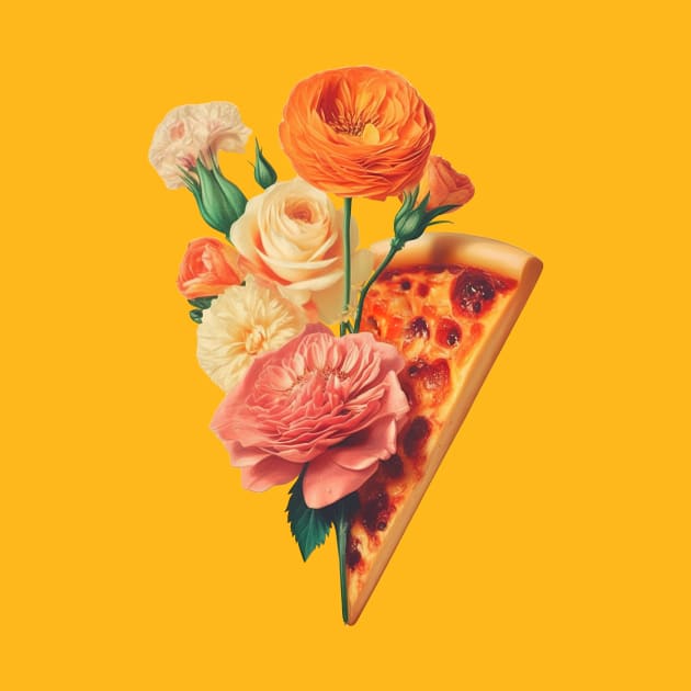 Pizza & Flowers by astronaut